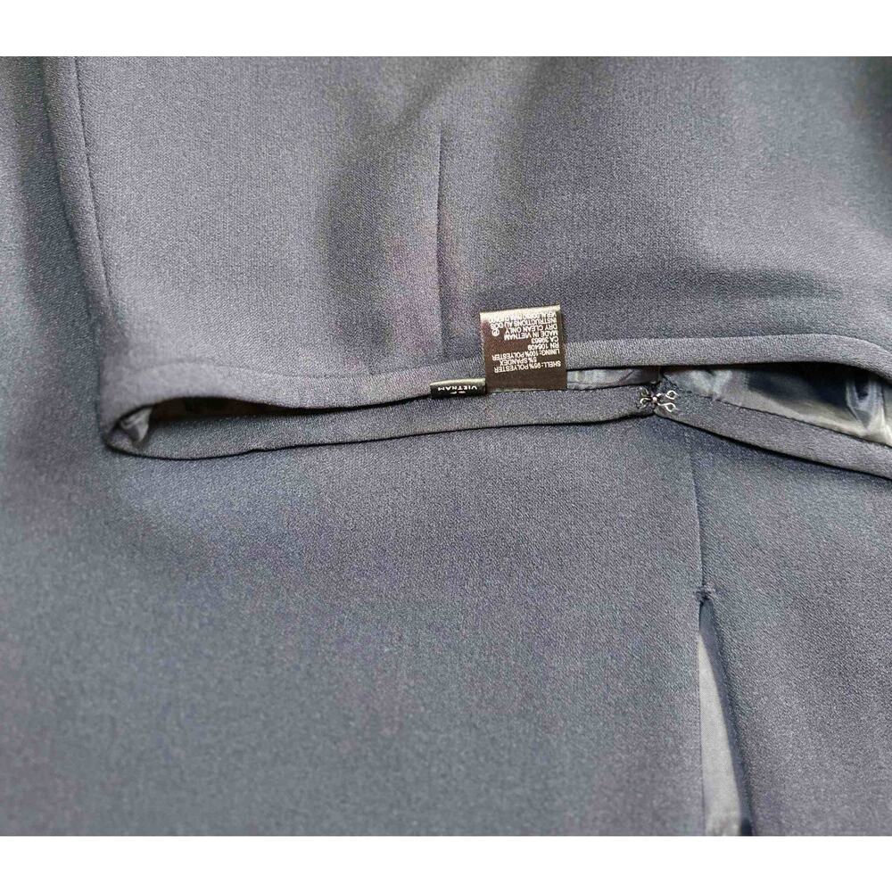 Tahari Arthur S. Levine Petite 8P Blazer Skirt Suit Navy Blue 2PC w/ Tag - Picture 7 of 16